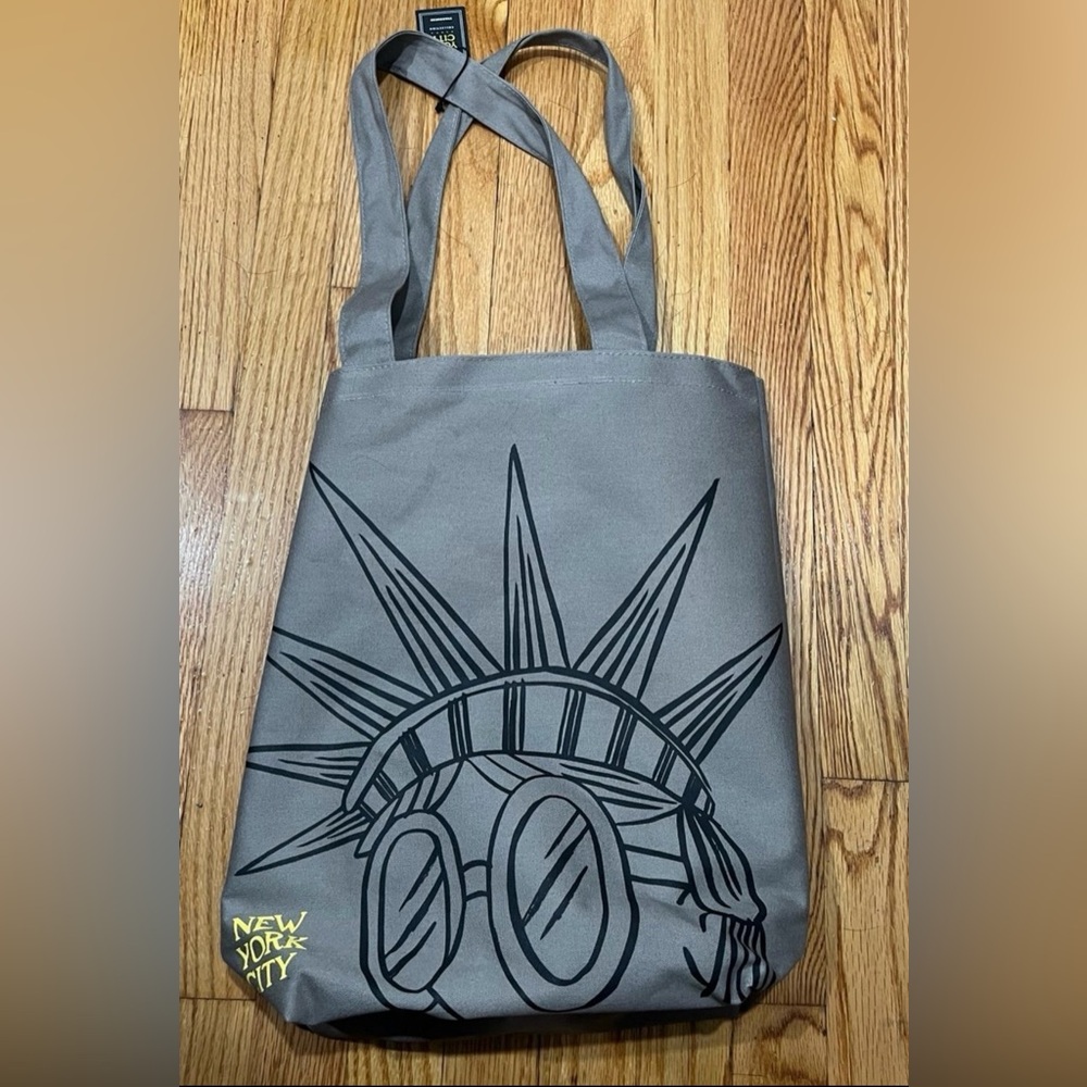Starbucks New York City Statue Liberty NYC Canvas Tote Bag
